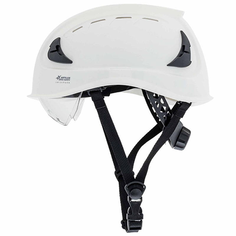 Schutzhelm ARTITOP SH700 | ABS Kunststoff | Schutzbrille | 4-Punkt-Kinnband | ROTO-System | 6-Punkt-Textilbänderung | Swiss Made | ARTILUX