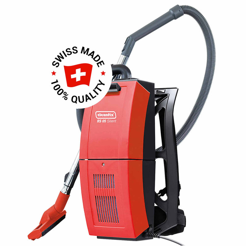 Rucksack-Industriesauger RS05 Silent | 850 W | 6 L | 242 mbar | Cleanfix