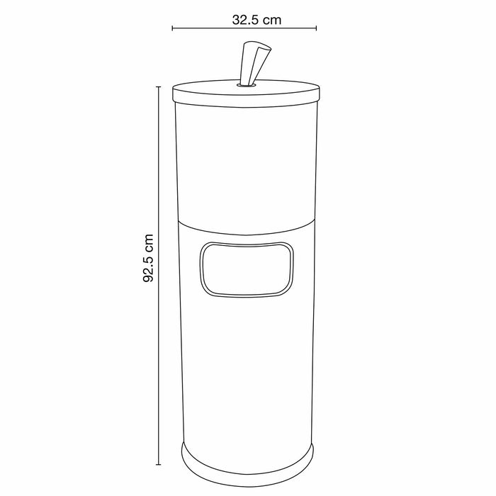 Desinfektionstuch-Spender Edelstahl | 32, 5 x 92,5 cm