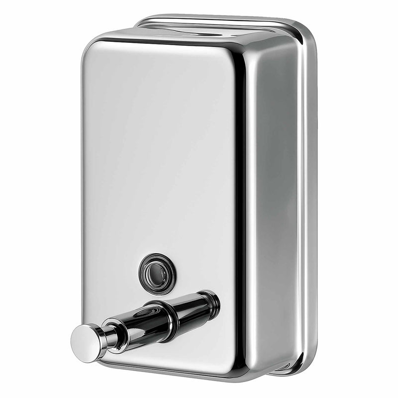 Flüssigseifenspender Edelstahl | 1100 ml | mit Druckknopf | Mediclinics DJ0111