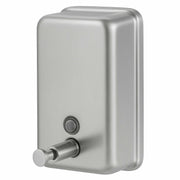 Flüssigseifenspender Edelstahl | 1100 ml | mit Druckknopf | Mediclinics DJ0111