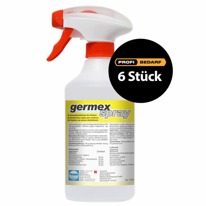 Germex Spray Flächendesinfektionsmittel | Schnelldesinfektion | Pramol