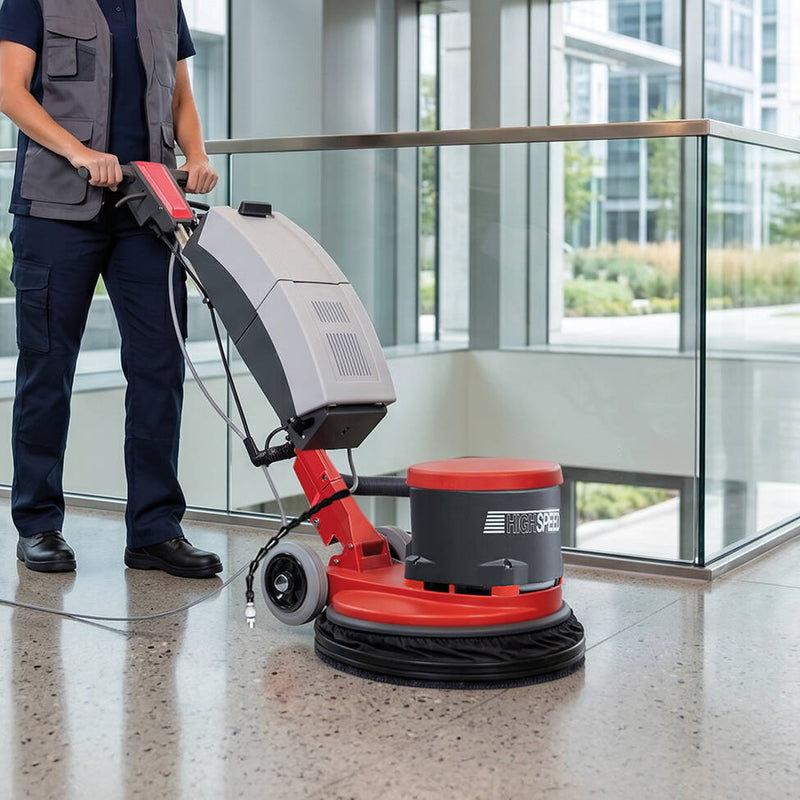 Einscheibenmaschine High-Speed 44 cm | 1500 W | 450 U/min | 26 Nm | IPXO | Metallgehäuse | Cleanfix R44-450 High-Speed