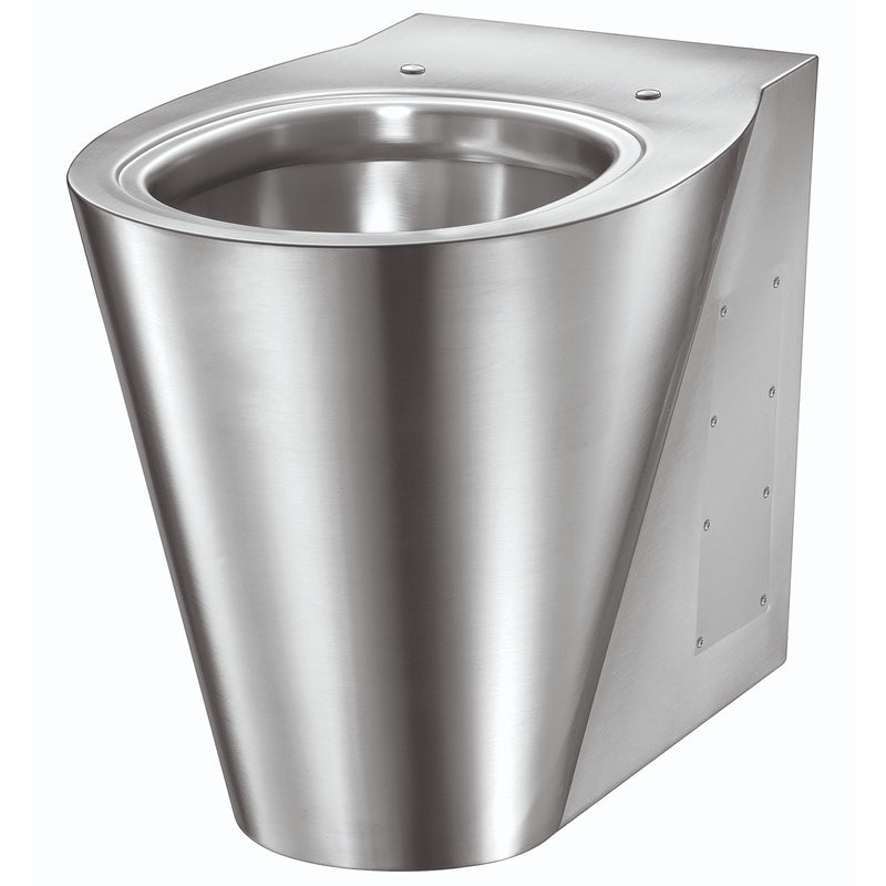 Toilette Bodenstehend | Edelstahl | vandalismussicher | Monoblock | Mediclinics SN0125CS