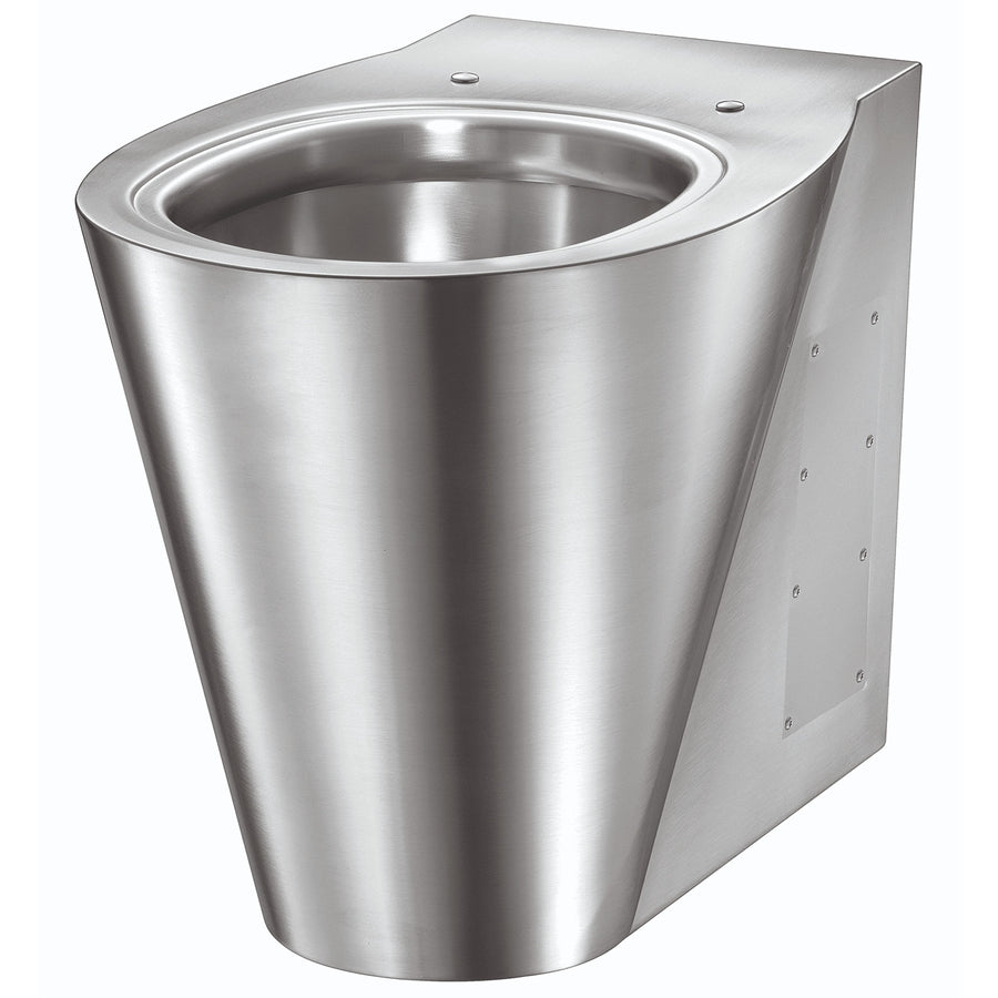 Toilette Bodenstehend | Edelstahl | vandalismussicher | Monoblock | Mediclinics SN0125CS
