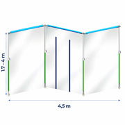 Curtain-Wall Staubschutzwand Starterkit | 4,5 x 4 m