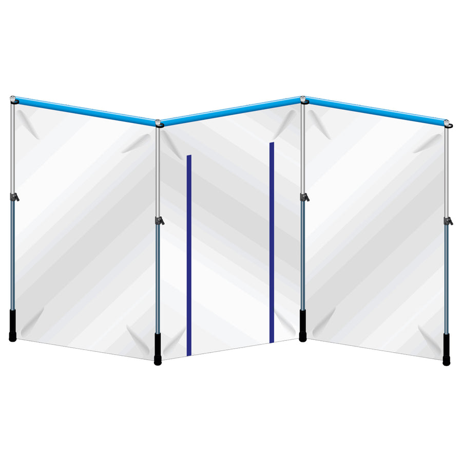 Staubschutzwand Starterkit | 4,5 m x 170 - 400 cm | modular erweiterbar | Curtain-Wall