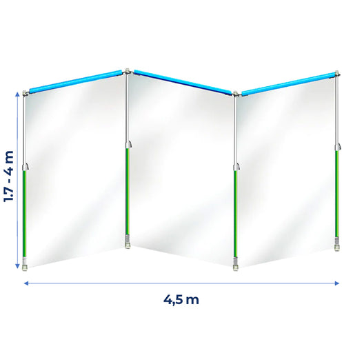 Curtain-Wall Staubschutzwand Starterkit | 4,5 x 4 m-Profibedarf Online-Shop