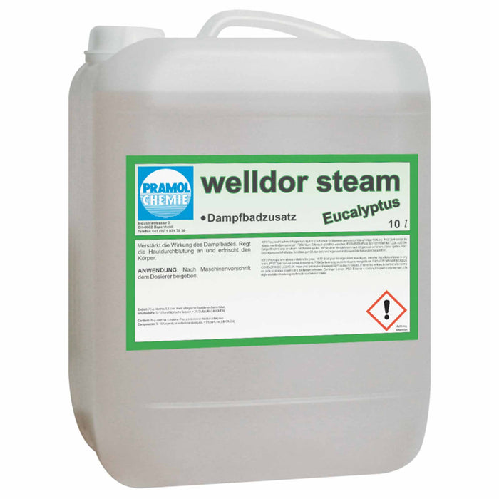 WELLDOR STEAM Dampfbadzusatz | Eucalyptus | Wellness | Pramol