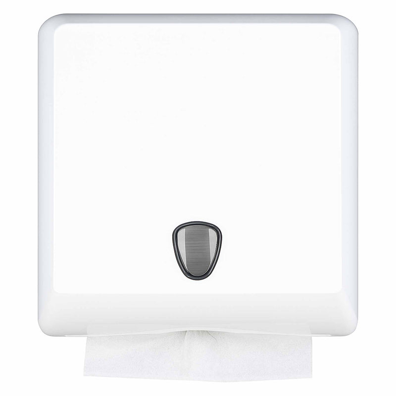 Papierhandtuchspender | alle Falz-Arten | ABS Kunststoff Weiss | 250 Blatt | abschliessbar