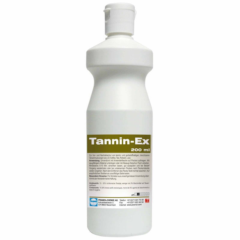 Fleckenentferner Tannin-Ex | Kaffee- & Weinfleckenentferner für Textilien | Pramol