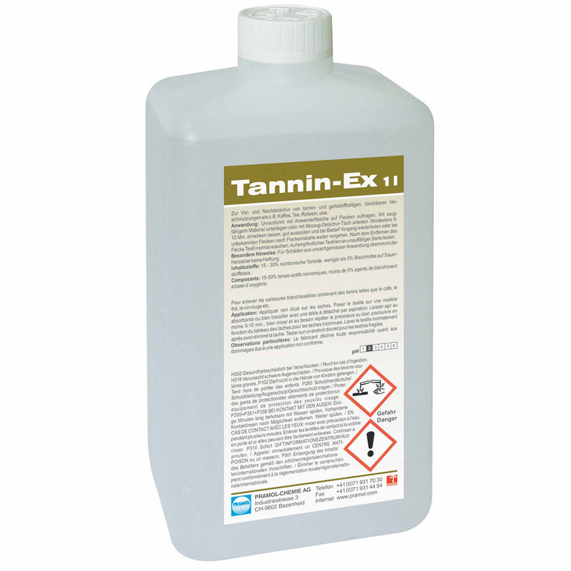 Fleckenentferner Tannin-Ex | Kaffee- & Weinfleckenentferner für Textilien | Pramol
