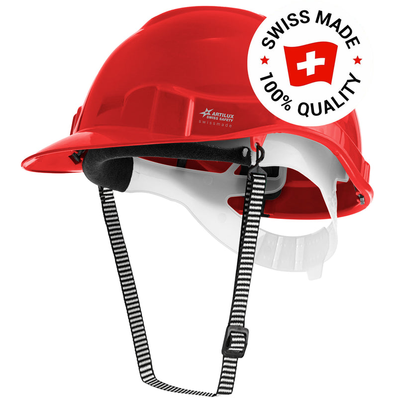 Schutzhelm ARTITOP SH100 | Polyethylen | 2-Punkt-Kinnband | Schirm | ROTO-System | belüftet | Swiss Made | ARTILUX