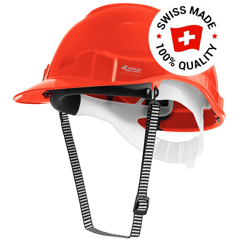 Schutzhelm ARTITOP SH100 | Polyethylen | 2-Punkt-Kinnband | Schirm | ROTO-System | belüftet | Swiss Made | ARTILUX