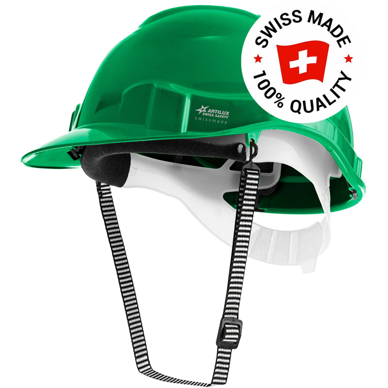 Schutzhelm ARTITOP SH100 | Polyethylen | 2-Punkt-Kinnband | Schirm | ROTO-System | belüftet | Swiss Made | ARTILUX