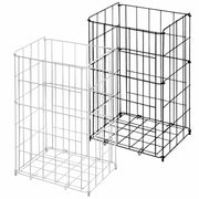 Gitter-Abfallkorb 45 Liter | Stahl-Draht | Bodenstehend