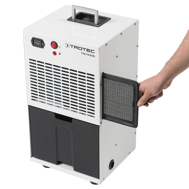 Luftentfeuchter TTK 75 ECO | 21 l pro 24h | 350 W | 110 m³ | für Baustellen | Trotec