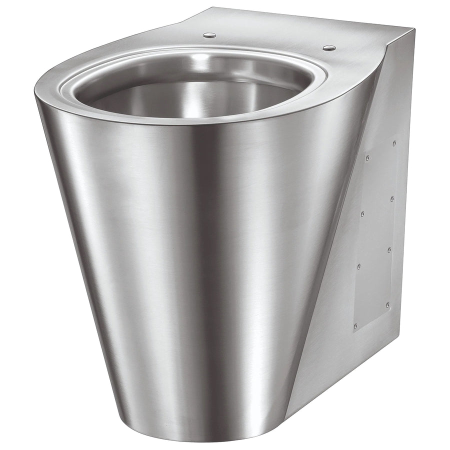 Toilette Bodenstehend | Edelstahl | vandalismussicher | Monoblock | Mediclinics SN0125CS