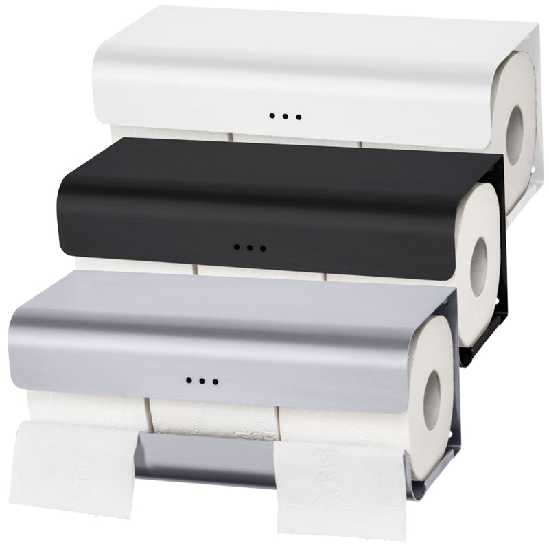 WC-Rollenhalter Dreifach | Edelstahl mit Feinstruktur | Reserverollenhalter | PROOX 383