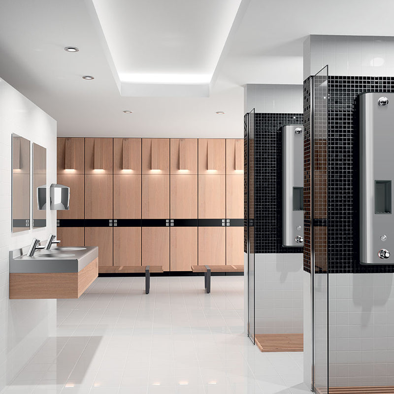 Elektronischer Händetrockner | Starkluftstrom | Edelstahl | Delabie HIGHFLOW