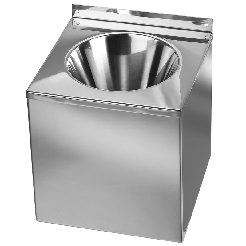 Wand-Waschbecken | Edelstahl | 220 mm | vandalismussicher | korrosionsbeständig | Mediclinics SNLM35CS