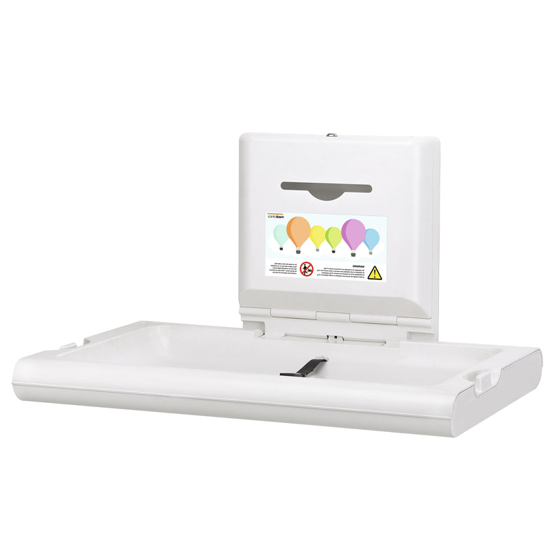 Wickeltisch Kunststoff horizontal | klappbar | für Wandmontage | Mediclinics