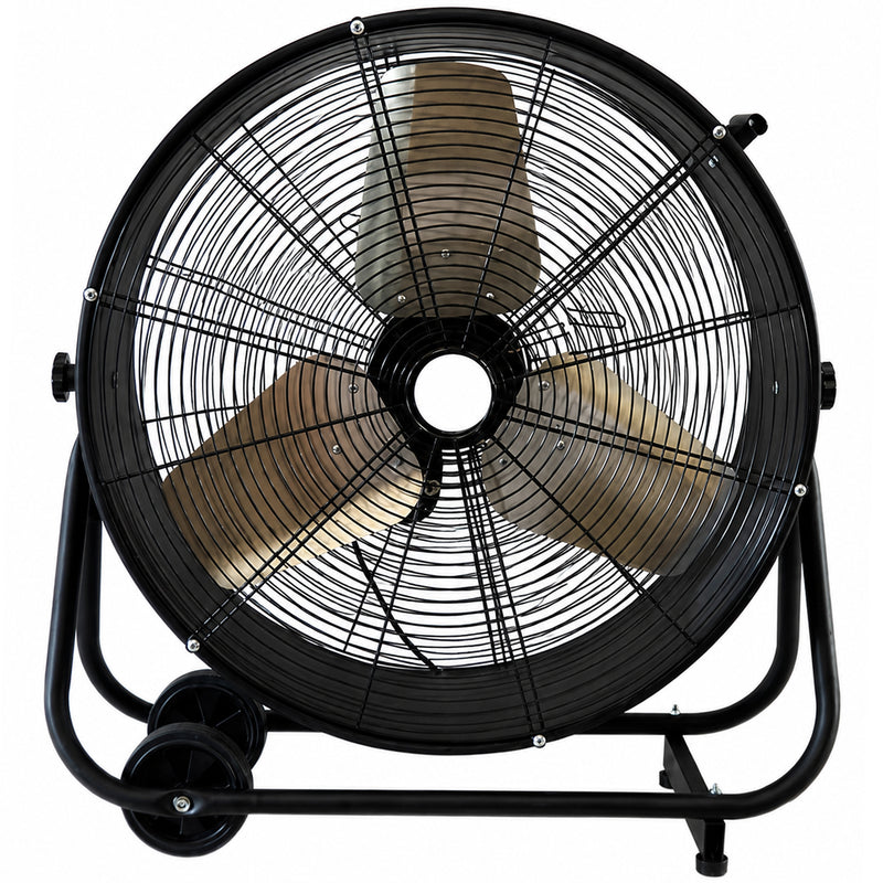 Industrie-Ventilator 90 cm | 21’600 m³/h | 3-stufig | 630 W | 180° Neigung | Metallgehäuse | mit Räder | KRS AX 21