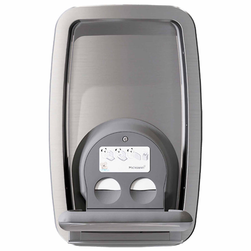 Wickeltisch Premium Edelstahl vertikal | klappbar | für Wandeinbau | Koala Kare