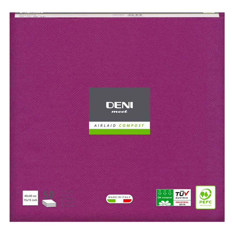 Airlaid Servietten DENI MEET | 1/4 Falz | 40 x 40 cm | PEFC zertifiziert
