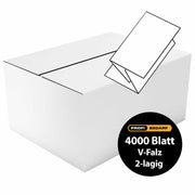 Palette | Papierhandtücher V-Falz | 2-lagig | 100% Zellstoff | 28 x 4000 Blatt