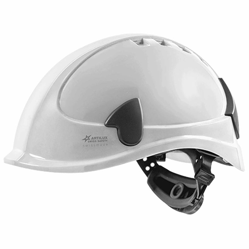 Schutzhelm ARTITOP SH510 | Polycarbonat | elektrisch isolierend | Schutzbrille | 4-Punkt-Kinnband | ROTO-System | belüftet | Swiss Made | ARTILUX