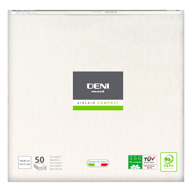 Airlaid Servietten DENI MEET | 1/4 Falz | 40 x 40 cm | PEFC zertifiziert