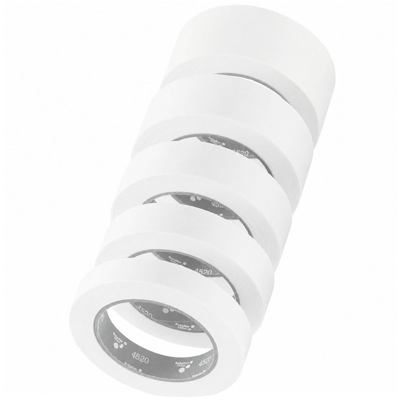 Krepp-Abdeckband Weiss | 140 µm | 50 m | bis +60 °C | für Innenbereiche | imprägniert | Schuller Eh`klar White Core