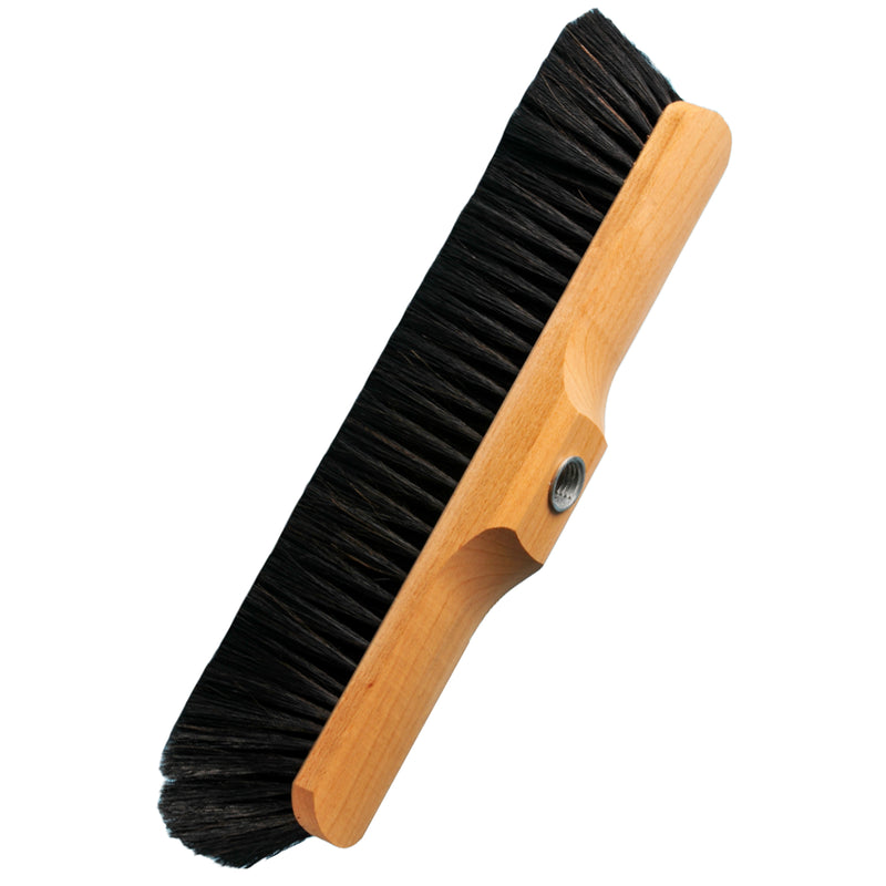 Bodenwischer | 30 cm | Rosshaarmischung | Holzkörper mit Gewinde