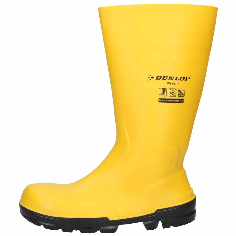 PVC-Sicherheitsstiefel S5 | mit Stahlkappe | Sneakerfit | Textilfutter | Durchtrittschutz | DUNLOP Work It