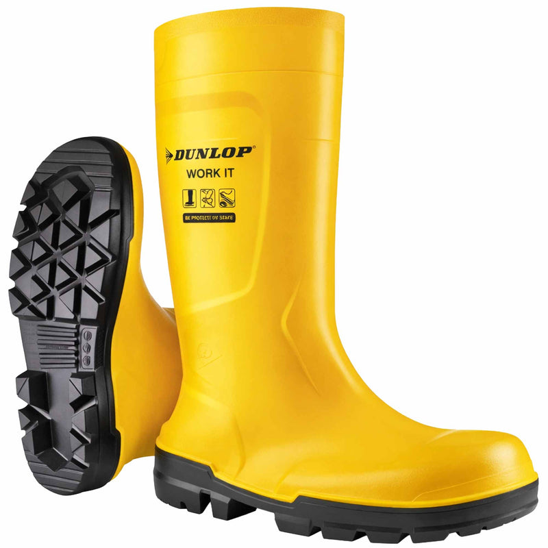 PVC-Sicherheitsstiefel S5 | mit Stahlkappe | Sneakerfit | Textilfutter | Durchtrittschutz | DUNLOP Work It
