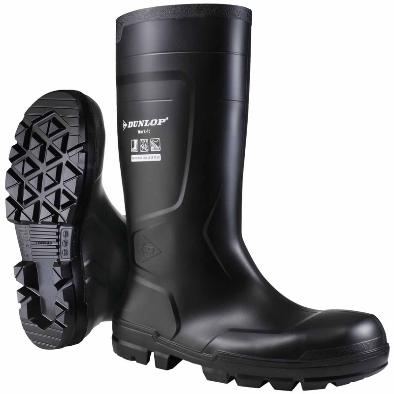PVC-Sicherheitsstiefel S5 | mit Stahlkappe | Sneakerfit | Textilfutter | Durchtrittschutz | DUNLOP Work It