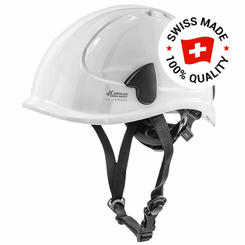Schutzhelm ARTITOP SH510 | Polycarbonat | elektrisch isolierend | Schutzbrille | 4-Punkt-Kinnband | ROTO-System | belüftet | Swiss Made | ARTILUX