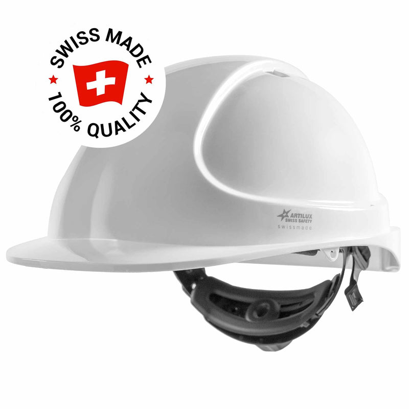 Schutzhelm ARTITOP SH300 | Polycarbonat | Schutzbrille | 2-Punkt-Kinnband | Schirm | ROTO-System | belüftet | Swiss Made | ARTILUX