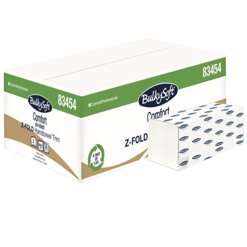 Papierhandtücher Z-Falz Comfort Recycling | 2-lagig | de-inked | BulkySoft®
