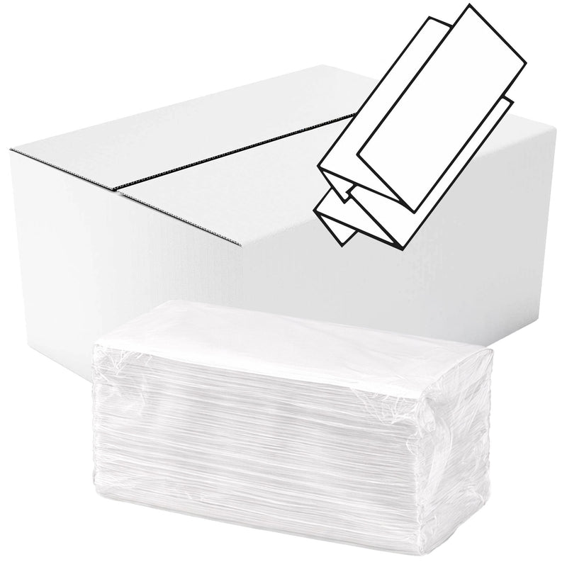 Papierhandtücher Z-Falz | 2-lagig | 100% Zellstoff | PEFC zertifiziert | geprägt
